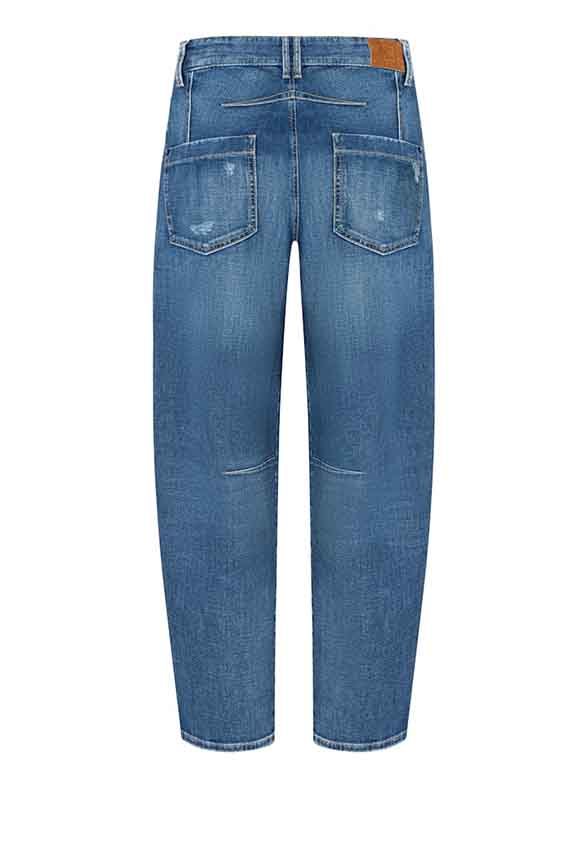 SPODNIE JEANSOWE ORELIE O-SHAPE NIEBIESKIE