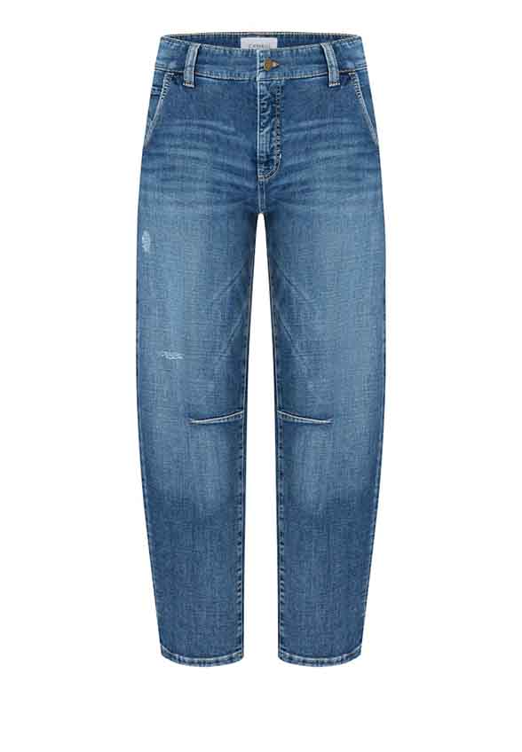 SPODNIE JEANSOWE ORELIE O-SHAPE NIEBIESKIE