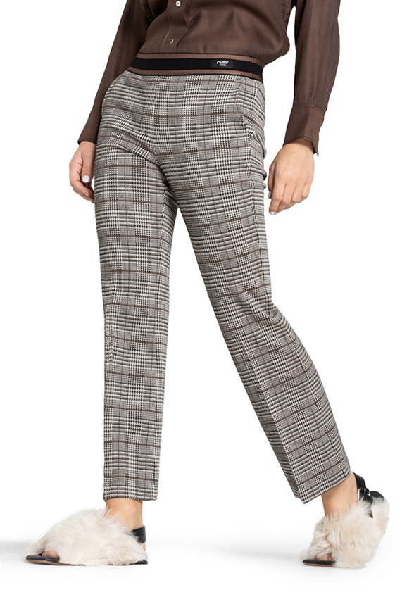 SPODNIE FRANCOISE CROPPED SZARE