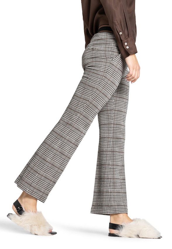 SPODNIE FRANCOISE CROPPED SZARE