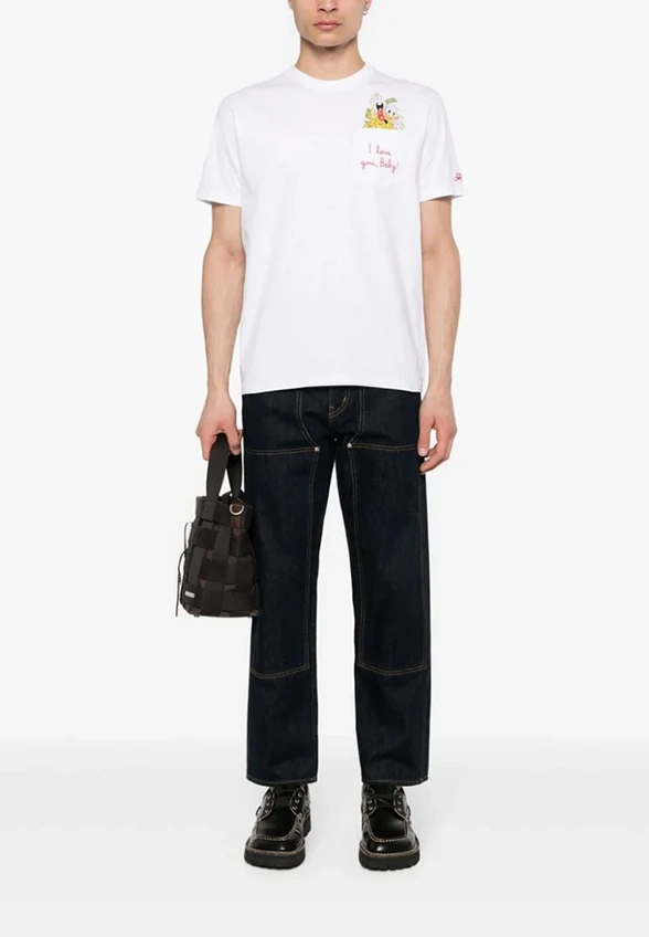 T-SHIRT AUSTIN PAPERONE DOLLAR BIAŁY