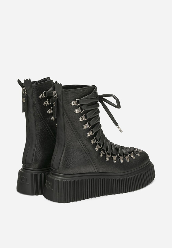 BUTY DROMO Z KOZIEJ SKÓRY CZARNE