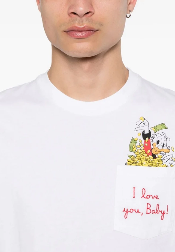 T-SHIRT AUSTIN PAPERONE DOLLAR BIAŁY