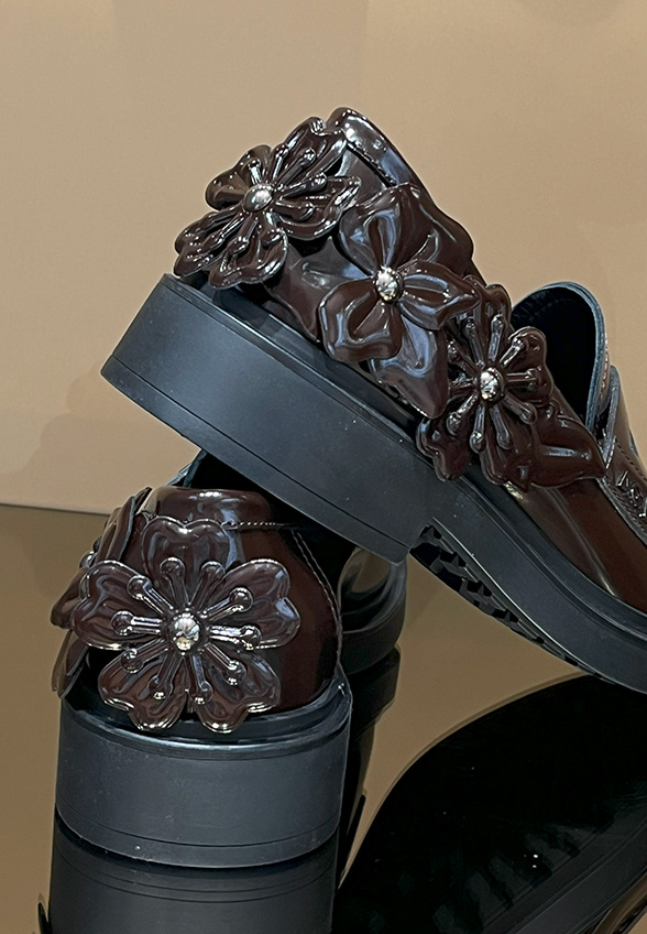 LOAFERSY SKÓRZANE LOREN MOC GORZKA CZEKOLADA