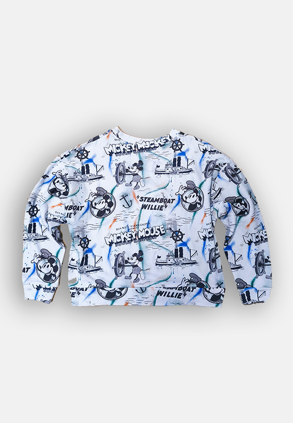 BLUZA Z NADRUKIEM BIAŁA