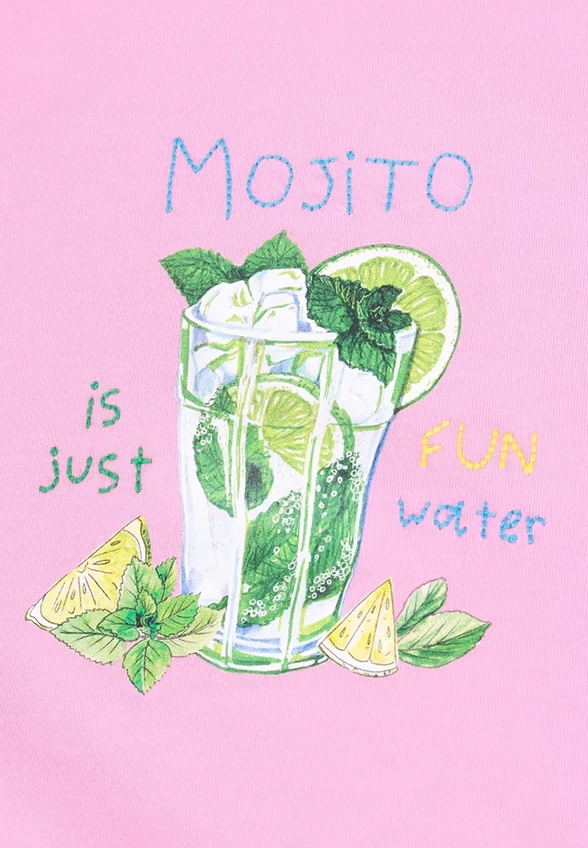 T-SHIRT MOJITO FUN RÓŻOWY