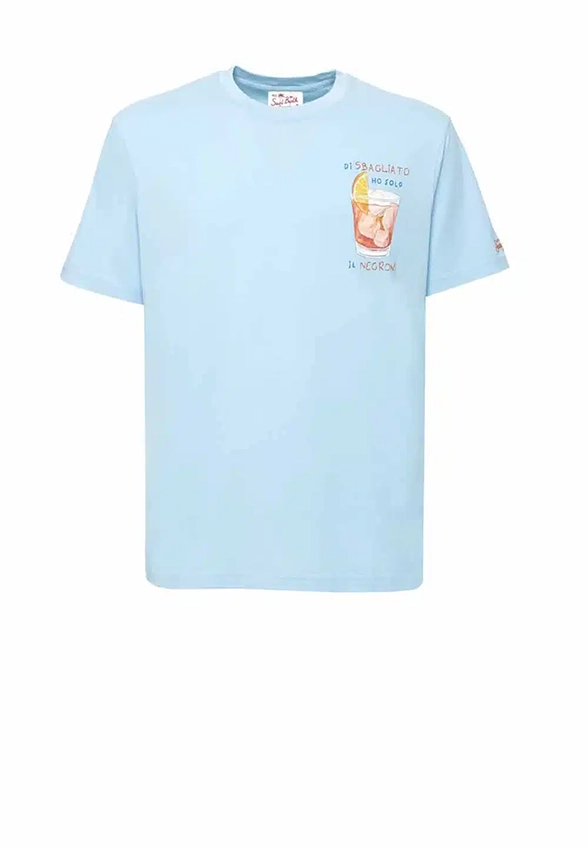 T-SHIRT SBAGLIATO BŁĘKITNY