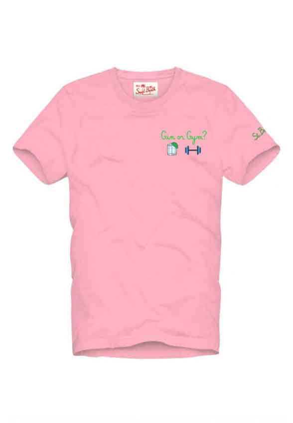 T-SHIRT PORTOFINO GIN GYM RÓŻOWY