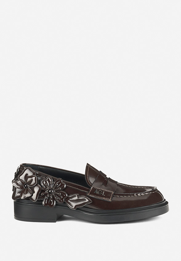LOAFERSY SKÓRZANE LOREN MOC GORZKA CZEKOLADA