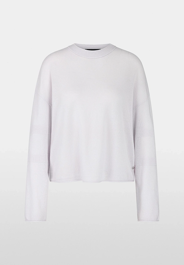 SWETER Z CZYSTEGO KASZMIRU SZARY