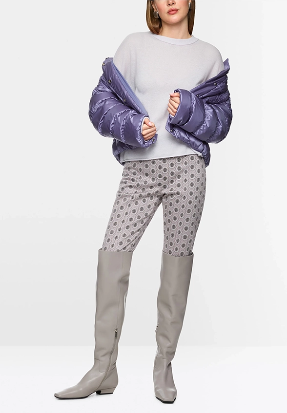 SWETER Z CZYSTEGO KASZMIRU SZARY