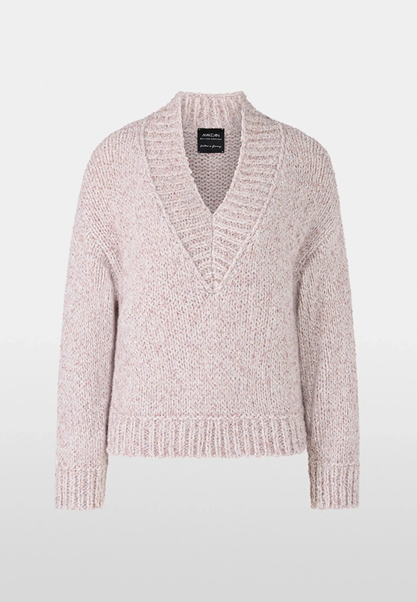 SWETER Z LUREKSOWEJ PRZĘDZY SZARY