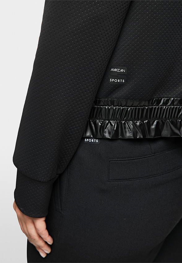 BLUZA ROZPINANA Z KAPTUREM CZARNA