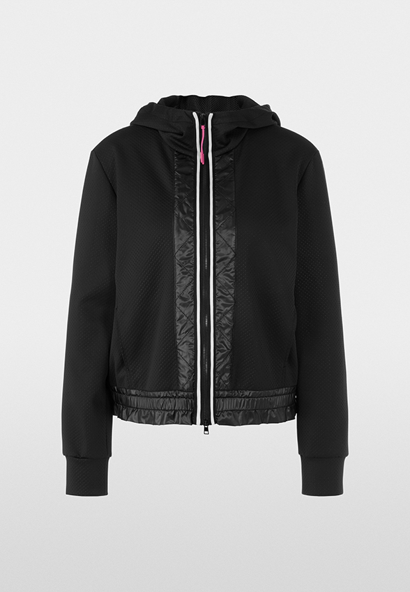 BLUZA ROZPINANA Z KAPTUREM CZARNA