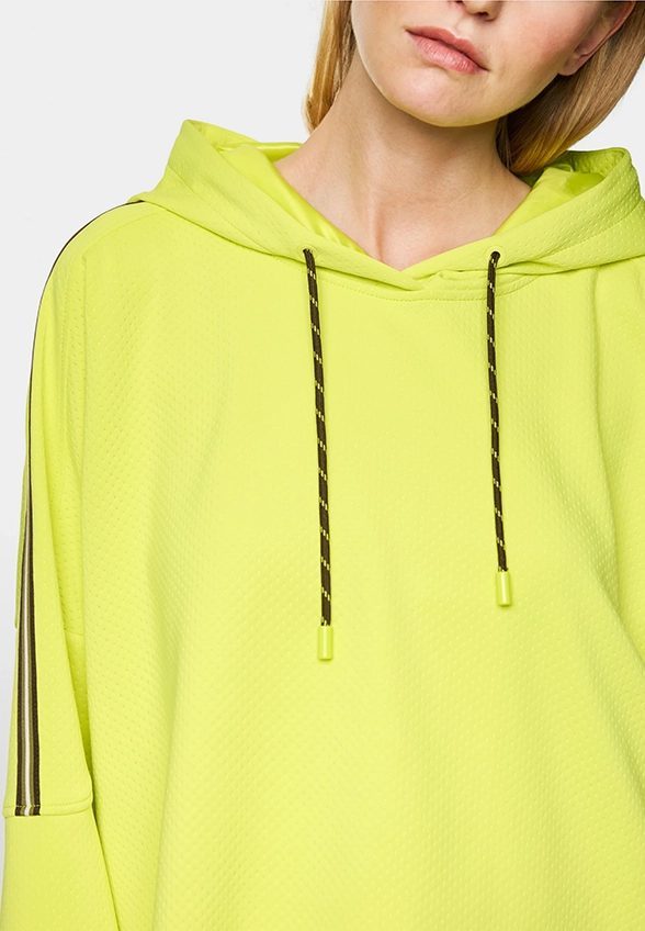 BLUZA Z KAPTUREM CYTRYNOWA