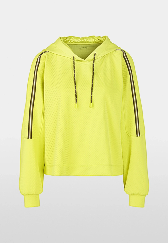 BLUZA Z KAPTUREM CYTRYNOWA