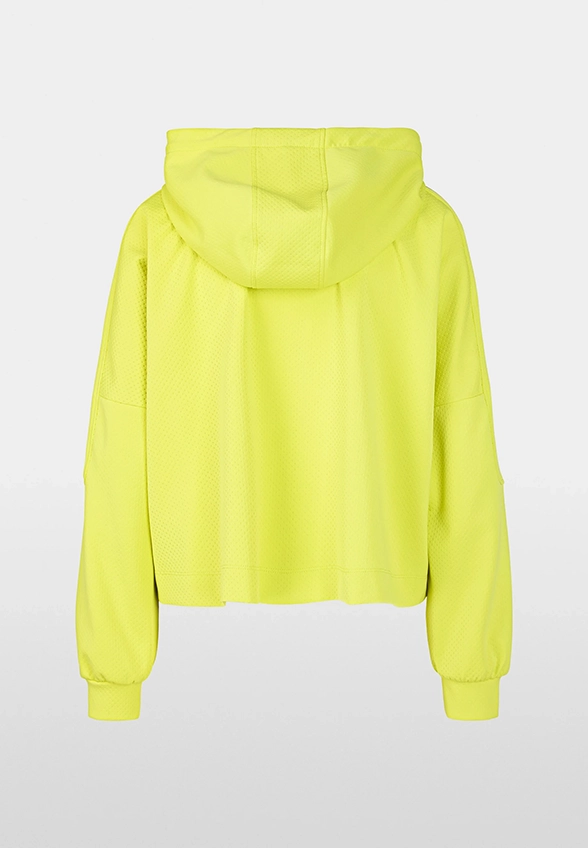 BLUZA Z KAPTUREM CYTRYNOWA