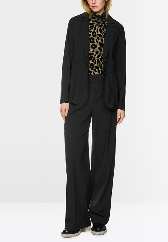 SPODNIE WEDI WIDE-FIT REGULAR CZARNE