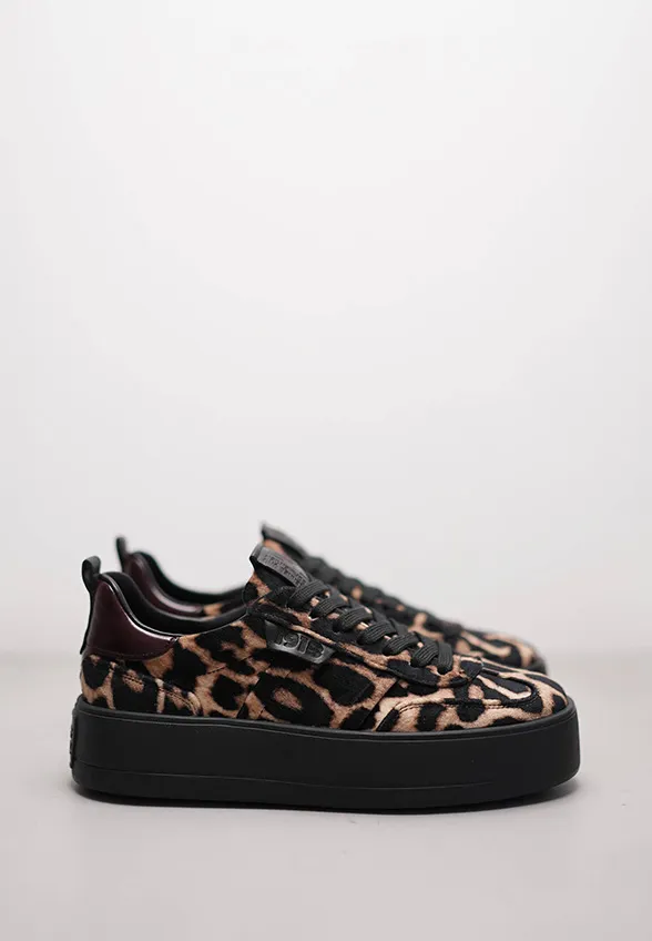 SNEAKERSY BANG Z ZAMSZOWEJ SKÓRY CZARNO-BRĄZOWE