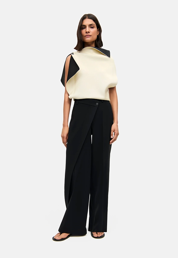 SPODNIE ANAIS WIDE-FIT CZARNE