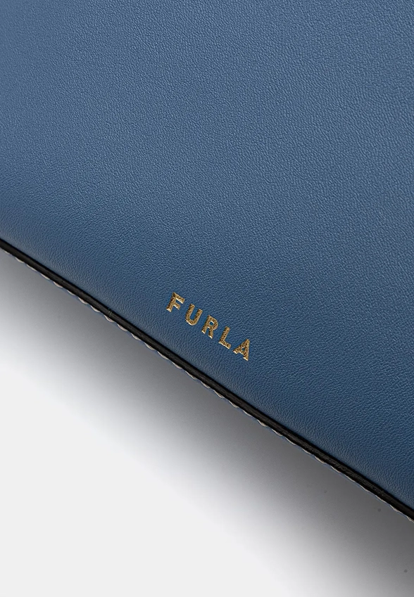 TORBA SKÓRZANA FURLA SFERA BUCKET DENIMOWA