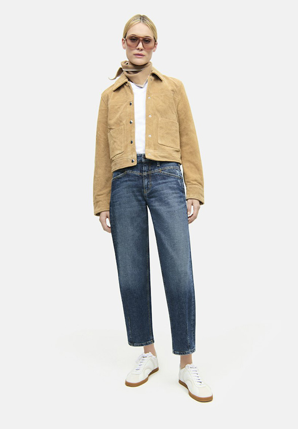 SPODNIE JEANSOWE ELIN O-SHAPE NIEBIESKIE
