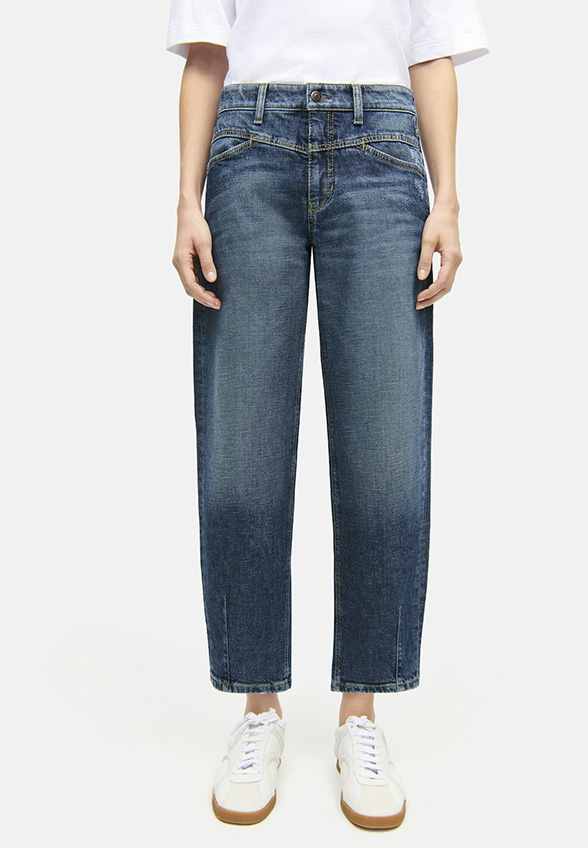 SPODNIE JEANSOWE ELIN O-SHAPE NIEBIESKIE
