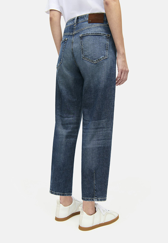 SPODNIE JEANSOWE ELIN O-SHAPE NIEBIESKIE