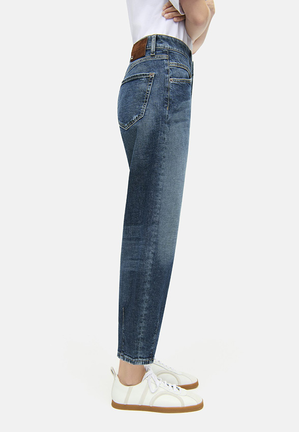 SPODNIE JEANSOWE ELIN O-SHAPE NIEBIESKIE
