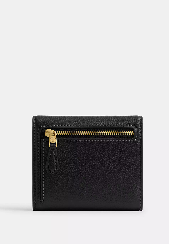PORTFEL SKÓRZANY MILA SMALL FLAP CZARNY