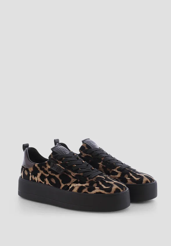 SNEAKERSY BANG Z ZAMSZOWEJ SKÓRY CZARNO-BRĄZOWE