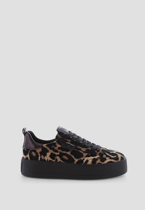 SNEAKERSY BANG Z ZAMSZOWEJ SKÓRY CZARNO-BRĄZOWE