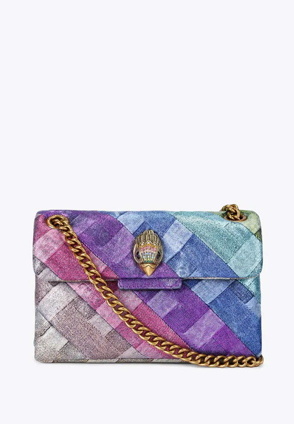 TOREBKA MINI KENSINGTON SOFT BAG DENIMOWA FIOLETOWA