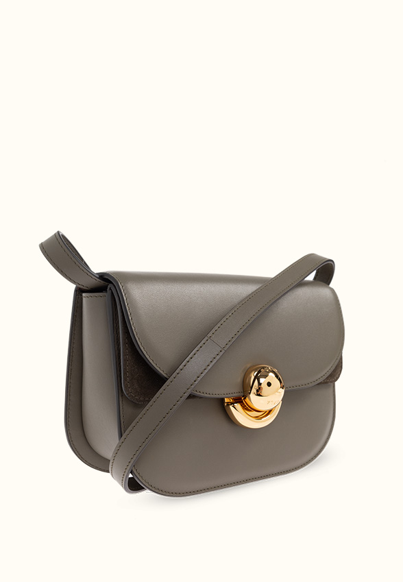 TOREBKA SKÓRZANA SFERA CROSSBODY MINI KHAKI