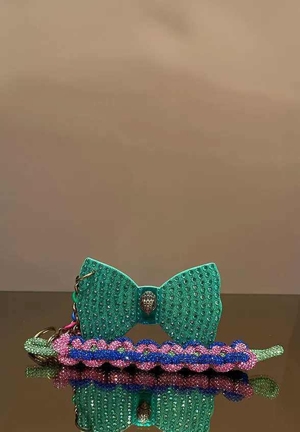 ZAWIESZKA CRYSTAL ROPE CHARM ZIELONA