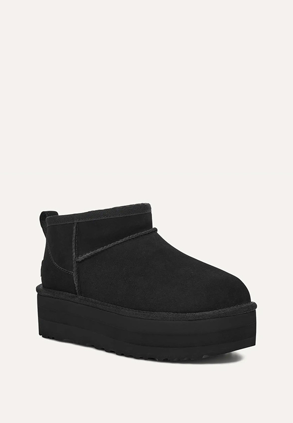 ŚNIEGOWCE CLASSIC ULTRA MINI PLATFORM CZARNE