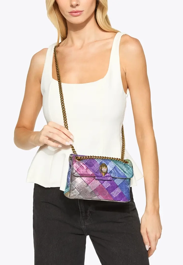TOREBKA MINI KENSINGTON SOFT BAG DENIMOWA FIOLETOWA