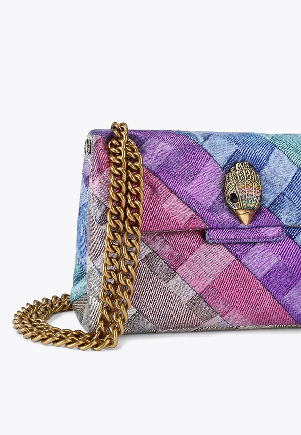 TOREBKA MINI KENSINGTON SOFT BAG DENIMOWA FIOLETOWA