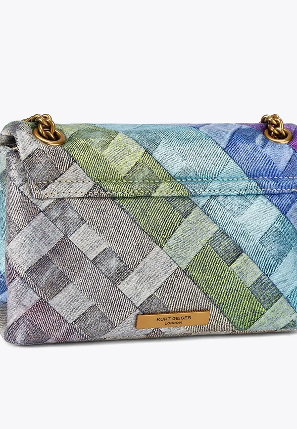 TOREBKA MINI KENSINGTON SOFT BAG DENIMOWA FIOLETOWA