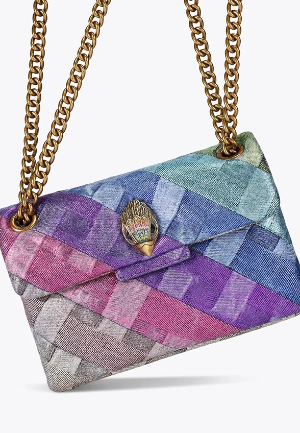 TOREBKA MINI KENSINGTON SOFT BAG DENIMOWA FIOLETOWA