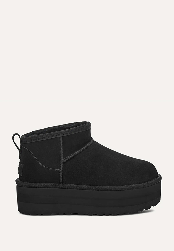 ŚNIEGOWCE CLASSIC ULTRA MINI PLATFORM CZARNE