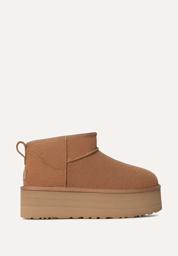 ŚNIEGOWCE CLASSIC ULTRA MINI PLATFORM CAMELOWE