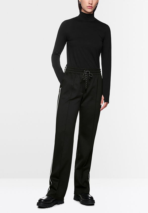 SPODNIE WASHINGTON WIDE-FIT CZARNE