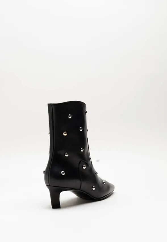 BOTKI SKÓRZANE NASH STUDS CZARNE
