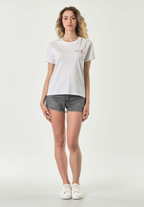 T-SHIRT BAWEŁNIANY EMILIE NEED A TOY BIAŁY