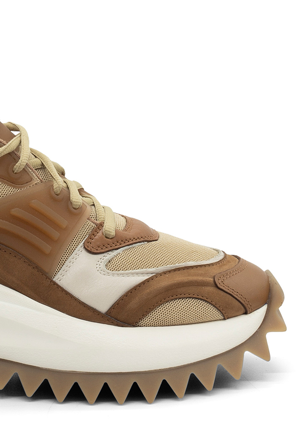 SNEAKERSY D22 RUNNING SCARPA WALK BRĄZOWE