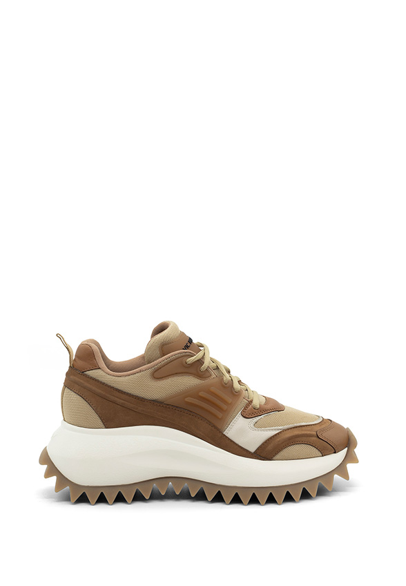 SNEAKERSY D22 RUNNING SCARPA WALK BRĄZOWE