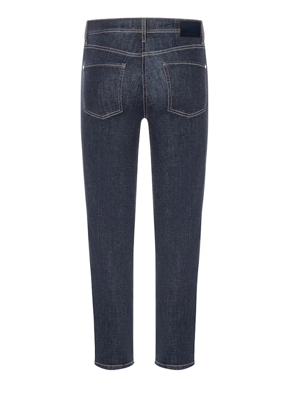 SPODNIE JEANSOWE PIPER CROPPED CIEMNO-GRANATOWE