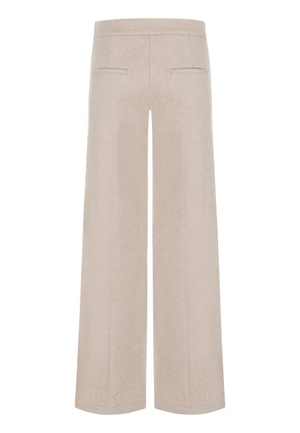 SPODNIE AVA UTILITY WIDE-FIT BEŻOWE