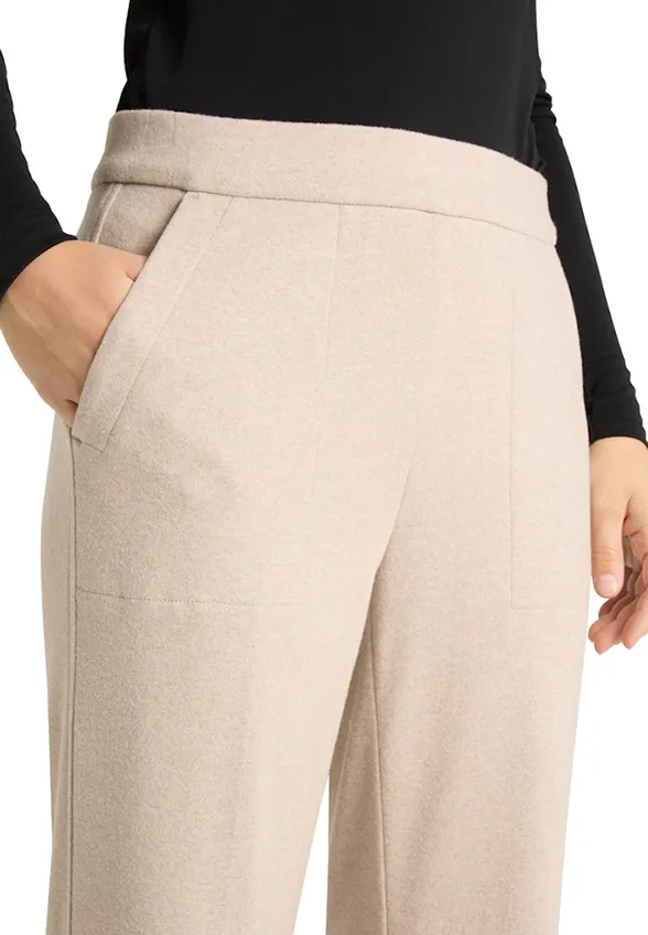 SPODNIE AVA UTILITY WIDE-FIT BEŻOWE